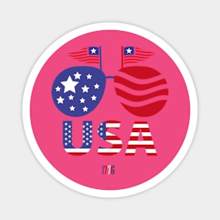 Fourth Of July Magnet